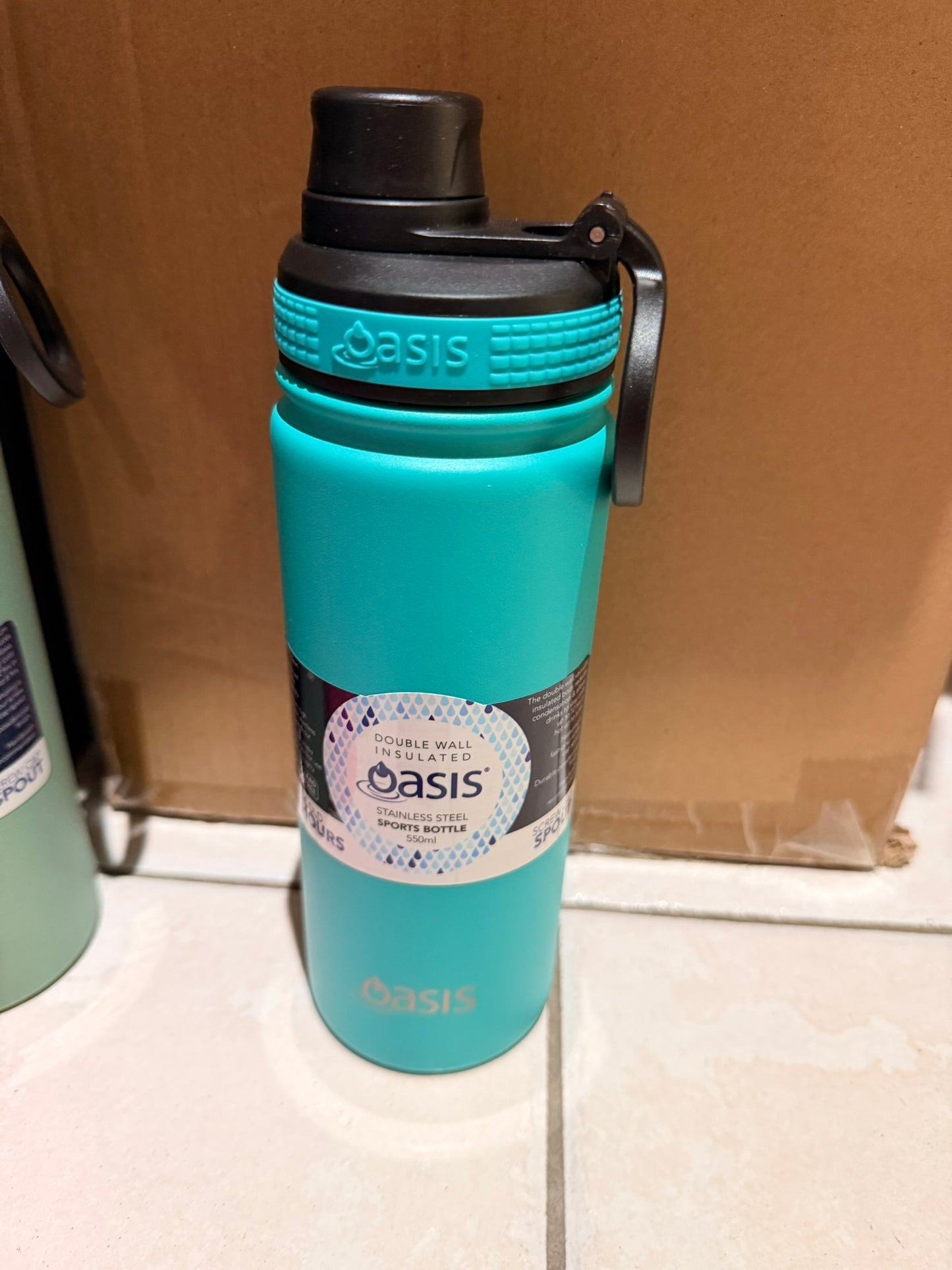 Oasis 550ml insulated sport bottle
