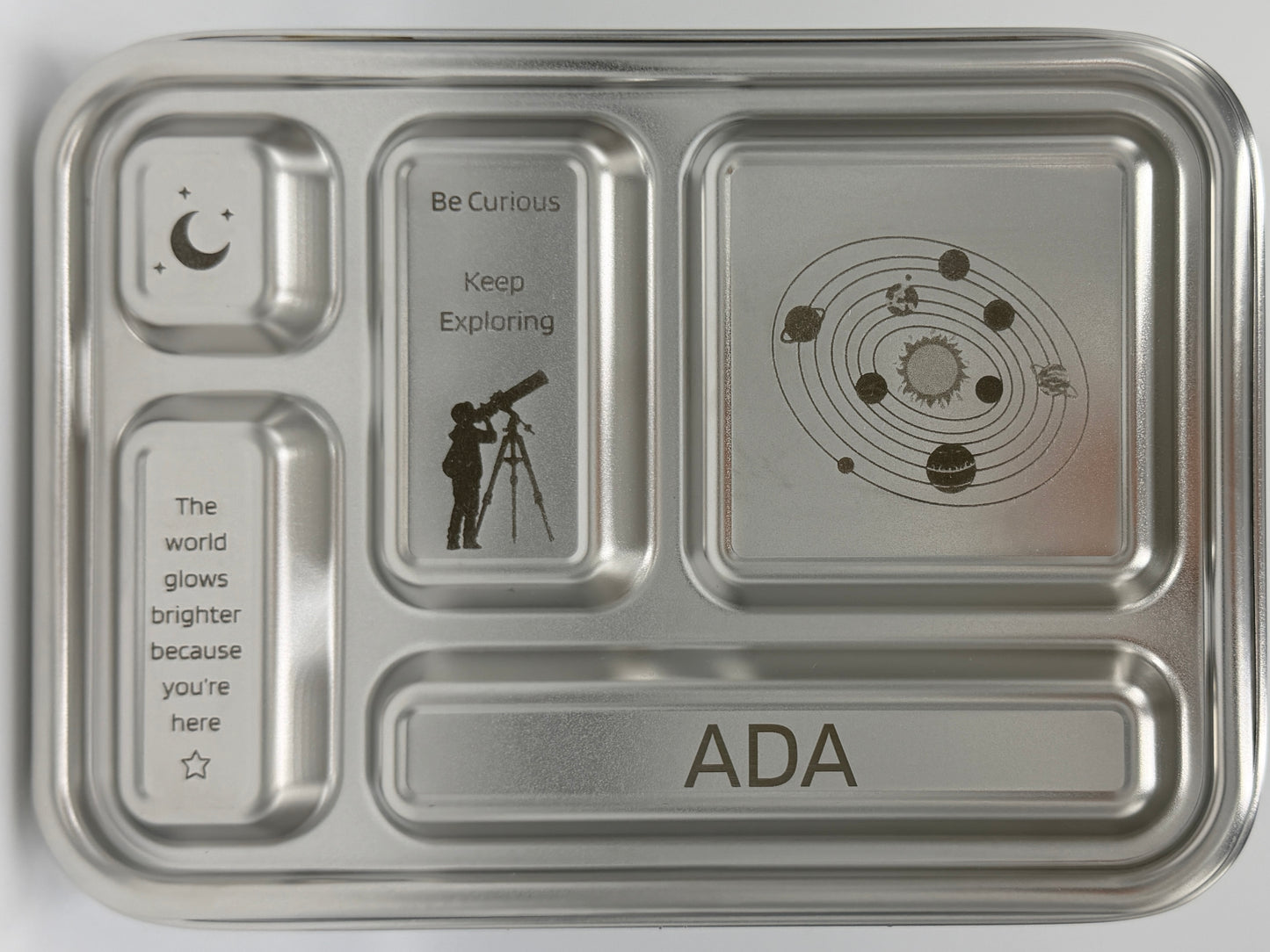 Stainless Steel Lunchbox - 5 Compartment - Customised Engraving