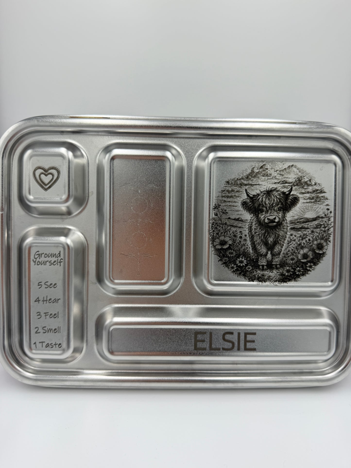 Stainless Steel Lunchbox - 5 Compartment - Customised Engraving