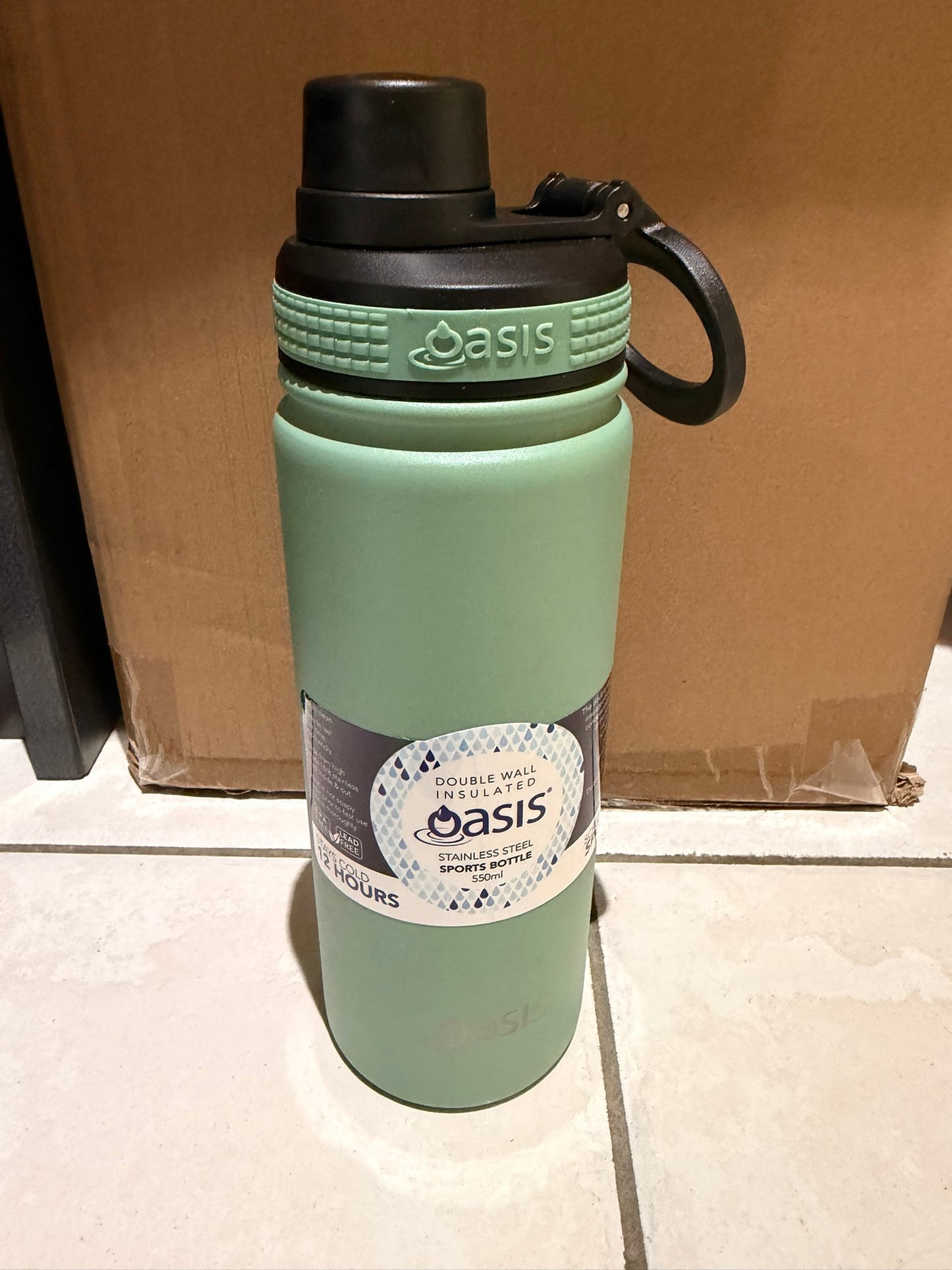 Oasis 550ml insulated sport bottle