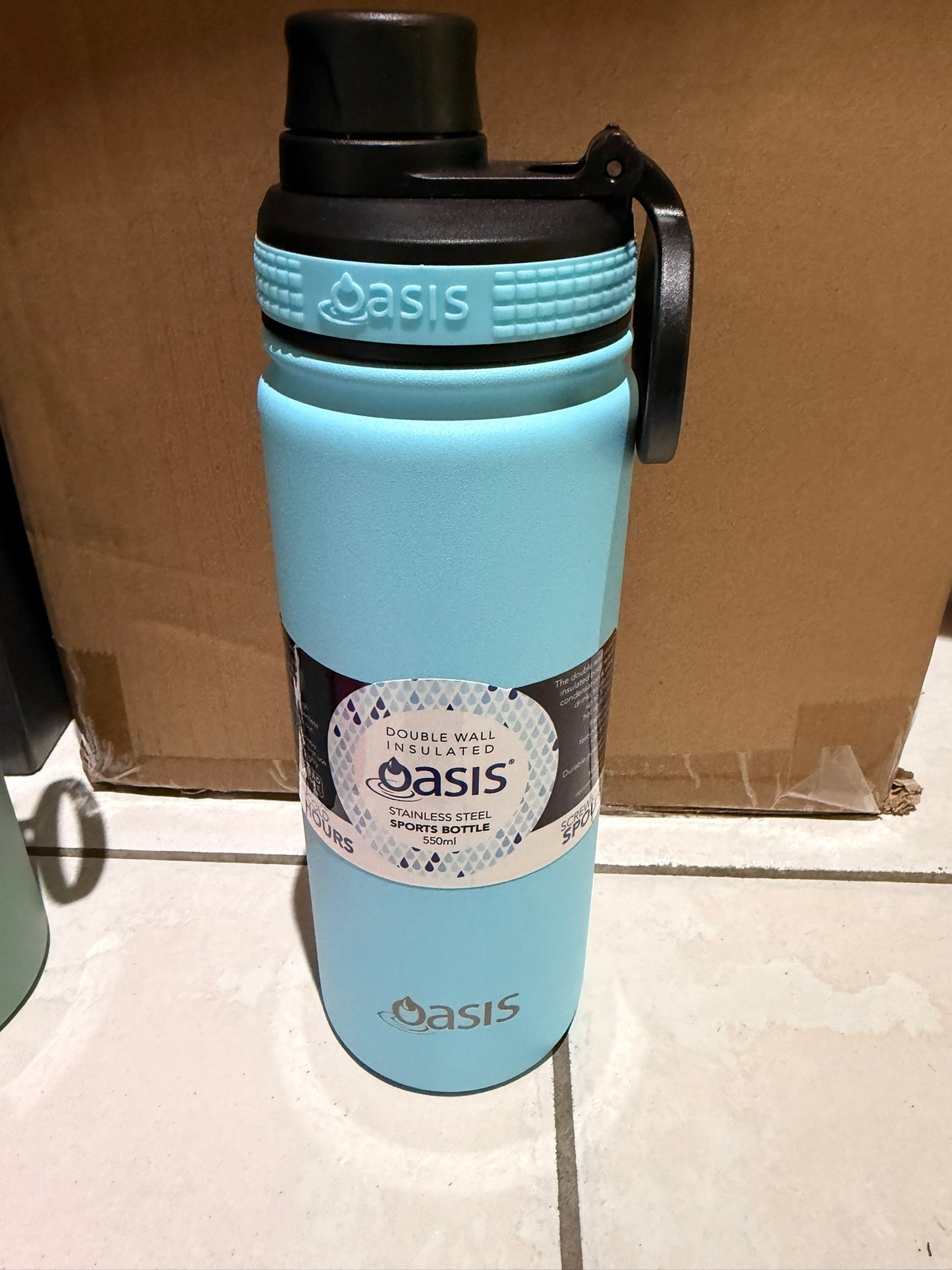 Oasis 550ml insulated sport bottle